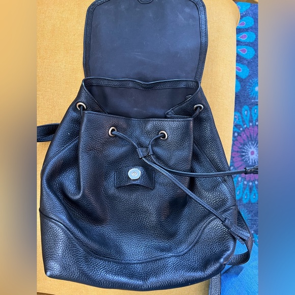 Coach Elle Backpack in black pebbles
Leather. Like new. Gold tone hardware. main image 7